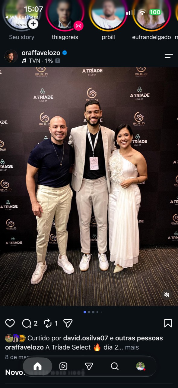 Encontro durante a Tríade Select — registro 3